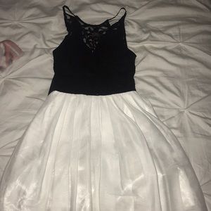 D darlin black and white dress